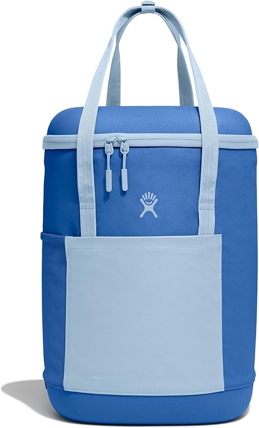 Hydro Flask Cooler Backpack for Beverages - Insulated Soft Travel Lunch Bag - 20 L Capacity in Cascade and Surf Blue