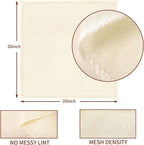 Cheese Cloths, 10Pcs 20x20 Inch Grade 100 Precut Cheese Cloths for Straining, Cotton Unbleached, Reusable Muslin Cheesecloth for Straining, Making Yogurt, Juice, Cooking Turkey