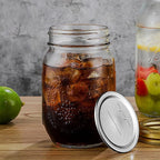 24 Pack 70mm Regular Mouth Mason Jar Lids, Split-Type Food Grade Metal Caps with Leak Proof & Airtight Seal for Canning Jams, Pickles, Preserving Food