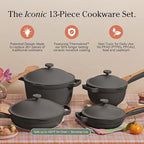 Our Place Cookware Set - Complete 13-Piece Set Including Always Pan 2.0, Mini Always Pan, Perfect Pot, and Mini Perfect Pot | Multifunctional, Toxin-Free Nonstick | Replaces 36 Pieces | Char