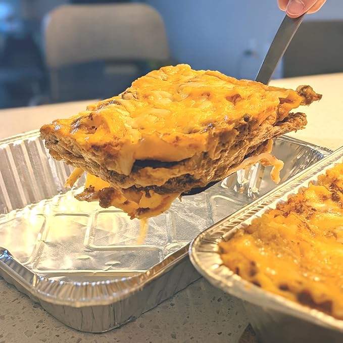 FUNSTITUTION Aluminum Foil Pans 9x13 (30 Pack) - Disposable Aluminum Baking Pans With High Heat Conductivity For Grilling, Cooking, Storing, Prepping