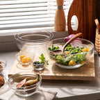 Sweejar 5.5 inch Glass Soup Bowls Set, 20 oz Cereal Bowls, Bowls Set for Cereal Soup Salad Pasta Rice Oatmeal, 9 pack