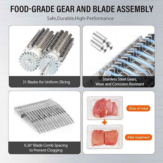 Manual Meat Tenderizer Machine, Stainless Steel Meat Cuber Tenderizer Machine for Beef and Chicken