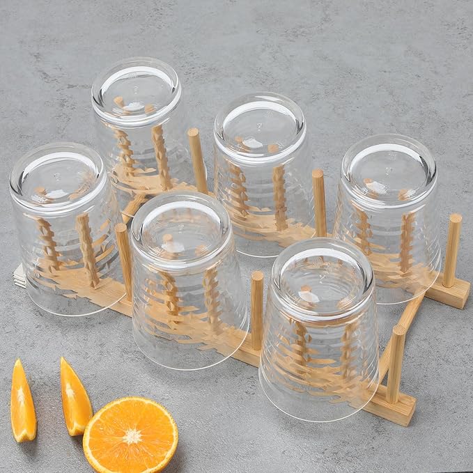 Acrylic Clear Highball Plastic Cups | Plastic Reusable Tumblers 16oz (Set of 6) | Stackable | BPA-free Tumblers | Shatterproof | Top-rack Dishwasher Safe