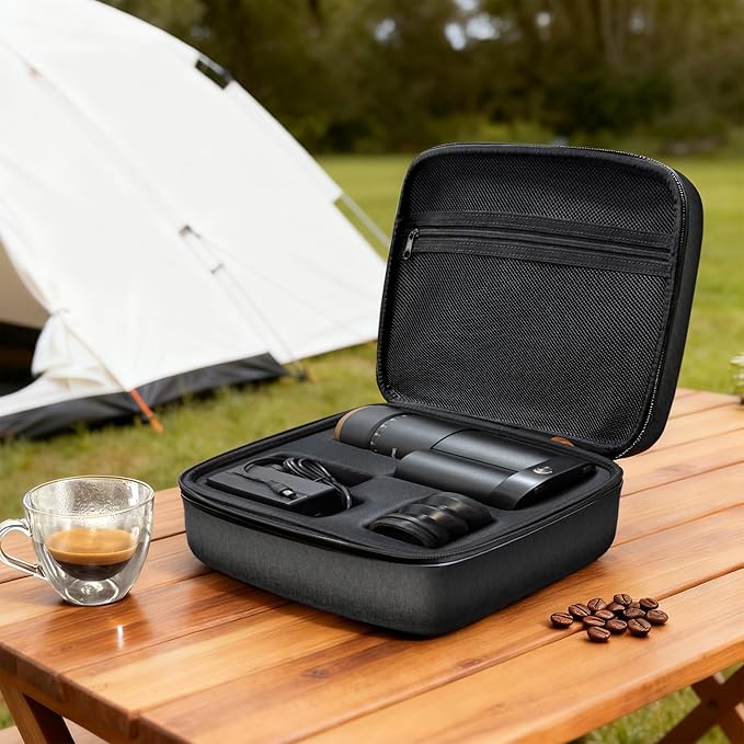 Burr Coffee Grinder,Wirsh Portable Electric Grinder Geimori T38 Plus,Espresso Grinder with Conical Burr,Stepless Grind Settings from Fine to Coarse for Espresso,Drip,French Press,Home&Travel Use