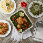 Juvale Aluminum Pans with Lids - 9x13 in, Silver, 20-Pack - Disposable Aluminum Pans, Foil Trays & Catering Trays for Baking & Roasting