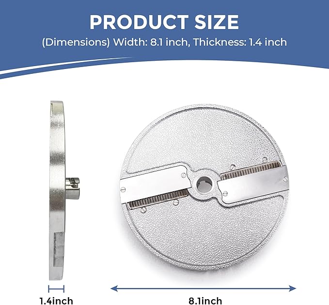 TK Universal Disc Replacement for Half and Round Hopper - Vegetable Chopper - Julienne 3x3mm.
