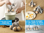 Egg Poacher,Egg Cooker for Making Soft or Hard Boiled Eggs,Poached Egg Brackets for Easy Cooking (4 egg)