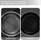 Bonnlo 11 Pieces Cookware Set, 3-Ply Stainless Steel Pots and Pans Set with Lids, Non-Toxic Kitchen Set, Oven & Dishwasher Safe, Induction Cooking Set, PFOA & PTFE Free