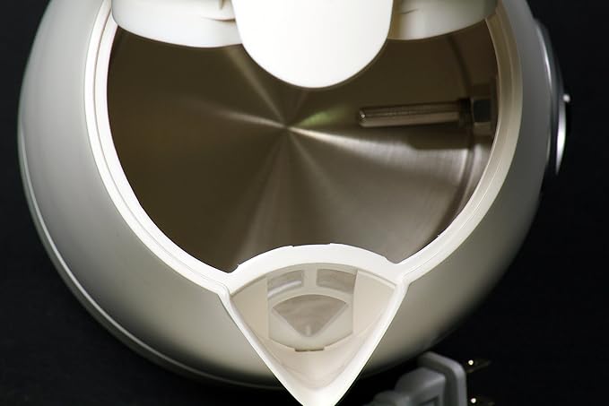 aJOY Professional Designer Series 1.7L Cordless Electric Kettle, BPA Free, 360 Degree Conceal Heating Element, Overheat Protection Control (Ivory-Pink)