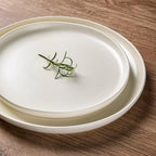 AmorArc Stoneware Dinnerware Sets, Wavy Rim Ceramic Plates and Bowls Sets, Highly Chip and Crack Resistant | Dishwasher & Microwave & Oven Safe Dishes set, Service for 4 (12pc)