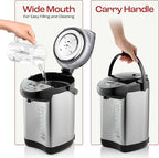 Premium 5.5 QT Hot Water Boiler and Warmer With auto dispense and Manual Pump, Quick Heatup and Keep-Boil Function for Instant On-Demand Hot Water Anytime, Boil-Dry Protection, ETL Approved