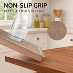 Placemats Set of 4, Heat Resistant & Waterproof Table Mats for Dining, Non Slip Scratch Proof Place Mats for Kitchen, Easy to Clean - Outdoor,Indoor Use（17x12 Inch）