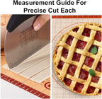 Biscuit Cutter,Pastry Cutter, Bench Scraper, Silicone Pastry Dough Baking Mat Set, Baking Tools and Accessories Kit