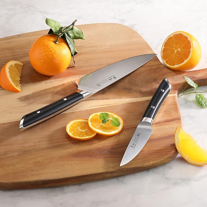 Cangshan HELENA Series German Steel Forged Starter Knife Set (Black, 2-Piece)