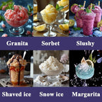 Shaved Ice Attachment for Kitchen aid Stand Mixer, Snow Cone Machine for Kitchen aid, Household Hawaii Shaved Ice Maker, 10 Ice Molds