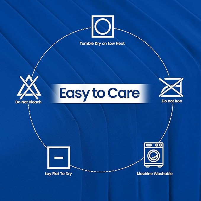 Utopia Kitchen 6FT Spandex Tablecloth [2 Pack, Royal Blue] 200 GSM Stretch, Fitted, Washable and Wrinkle Resistant Table Cloth Rectangle Cover for Trade Shows, Wedding, Parties [72Lx30Wx30H Inch]