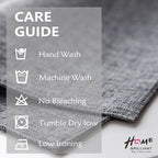 Home Brilliant Linen Placemats Set of 8 Heat Resistant Washable Placemats for Parties Buffet Dinner, 13 x 19 inches, Ash Grey