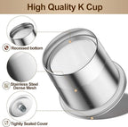 RETHONE K Cup Reusable Coffee Pods, Stainless Steel Reusable K Cups Coffee Filter Compatible with Keurig 1.0 & 2.0 Coffee Makers BPA-Free Refillable Coffee Filters (4 Pack)