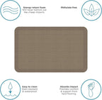 NewLife by GelPro Anti-Fatigue Designer Comfort Kitchen Floor Mat, 20"x32", Grasscloth Pecan Stain Resistant Surface with 3/4” Thick Ergo-Foam Core for Health and Wellness