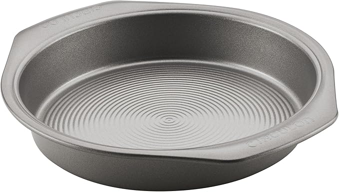 Circulon Nonstick Bakeware Round Baking Pan / Cake Pan, 9 Inch, Gray