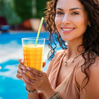 Amazing Abby - Ice Cube - 16-Ounce and 20-Ounce Plastic Tumblers (Set of 12), Plastic Drinking Glasses, All-Clear Reusable Cups, Stackable, BPA-Free, Shatter-Proof, Dishwasher-Safe