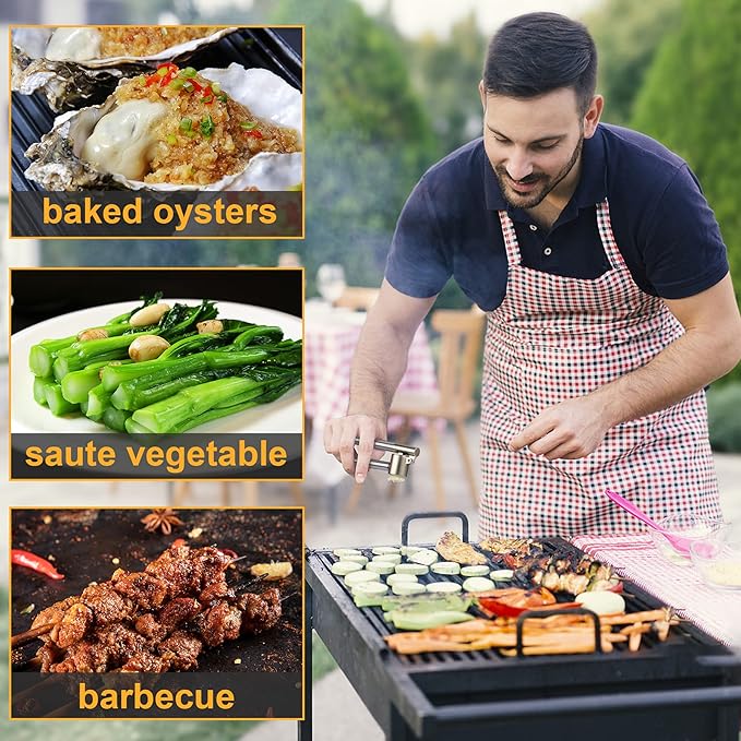 Garlic Press, 304 Stainless Steel Garlic Mincer & Crusher, Heavy Duty, Easy Squeeze, Rust Proof, Easy Clean