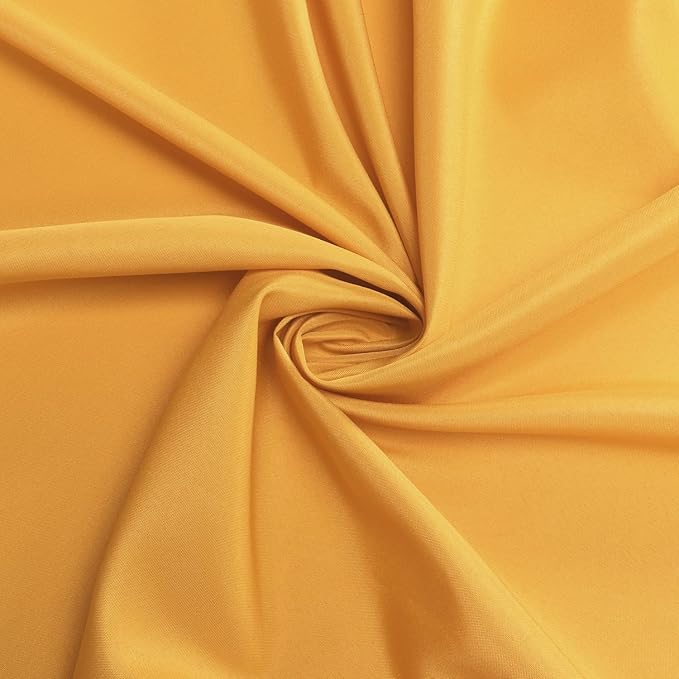 sancua Rectangle Tablecloth - 90 x 132 Inch - Stain and Wrinkle Resistant Washable Polyester Table Cloth, Decorative Fabric Table Cover for Dining Tables, Buffet Parties and Camping, Gold