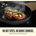 Alva Maestro 8” Non-Toxic Ceramic Nonstick Frying Pan – Oven & Induction Safe Skillet for Healthy Cooking – Sustainable, No PFAS/PTFE, Easy-to-Clean, Even Heat Distribution, Toxin-Free Cookware