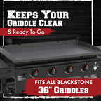 Kitchen perfection 36" Premium Silicone Griddle Cover Mat for Blackstone Griddle 36 Inch - Hermetic Protection from Rust & Debris All Year, Fits All Blackstone 36 Inch Models - Food Grade Silicone