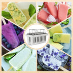 WICHEMI Stainless Steel Popsicle Molds Commercial Ice Pop Molds 20PCS Ice Lolly Popsicle Mould Ice Cream Maker Mold Stick Holder with Lid Single Cup Capacity 108g