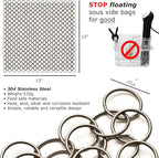 Sous Vide Sinker Food Grade Weights (1.2 LB) Heavy-Duty Stainless Steel Weights with Clips for Precise Cooking - Food Grade Sous Vide Accessory - Safe and Convenient Sous Vide Cooking Solution