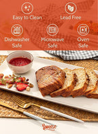 Sweese White Serving Platters, Porcelain Serving Trays for Parties, Large Rectangular Plates - 15.5 Inch, Set of 4