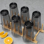 Acrylic Clear Highball Plastic Cups | Plastic Reusable Tumblers 22oz (Set of 6) | Stackable | BPA-free Tumblers | Shatterproof | Top-rack Dishwasher Safe