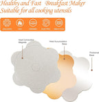Pancake Pan Suitable for All Cooktops, 7-cup Pancake Maker, Nostick Granite Mini pancake with PFOA Free Coating, Sarten Para Pancakes 1-pcak