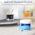 New England Stories Jura Compatible Cleaning Tablets - 30 Count for All Jura Coffee Machines For Cleaning Internal Parts, Hard-to-Reach Areas, Keep Your Espresso Equipment in Top Condition