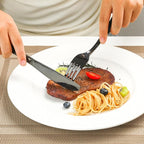 Black Silverware Set, 20-Piece Stainless Steel Flatware for 4, Heavy-Duty 18/0 Stainless Steel Utensils,Mirror Polished Dishwasher Safe for Home & Kitchen Dining