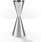 Piña Barware Slim Stainless Steel Commercial 2oz. / 1oz. Slim Style Measuring Jigger Bar Tool (Brushed Finish)