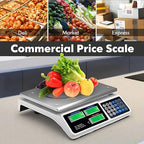 Goplus 66 LB Deli Scale Price Computing Commercial Food Produce Electronic Counting Weight (Silver)