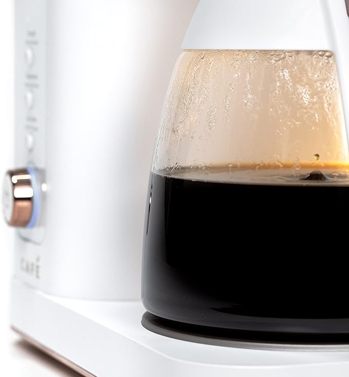 Café Specialty Drip Coffee Maker | 10-Cup Glass Carafe | WiFi Enabled Voice-to-Brew Technology | Smart Home Kitchen Essentials | SCA Certified, Barista-Quality Brew | Matte White