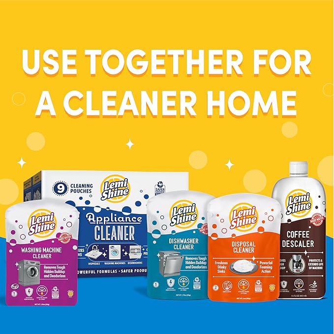 Lemi Shine Coffee Machine Descaler With Powerful Citric Acid | Coffee Maker Cleaning Supplies | Universal Cleaner Works For Nespresso, Keurig, Breville, & More, 4 Uses - 15 oz. Bottle