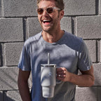 Hydro Flask 32 Oz Travel Tumbler with Handle, Lid and Straw - Insulated Stainless Steel in Black