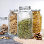 WELLIFE 1 Pack 64 oz Mason Jars Wide Mouth,Large Mason Jars for Pickling, Canning, Fermenting and Food Storage, Microwave & Dishwasher Safe