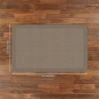 NewLife by GelPro Anti-Fatigue Designer Comfort Kitchen Floor Mat, 20"x32", Grasscloth Pecan Stain Resistant Surface with 3/4” Thick Ergo-Foam Core for Health and Wellness