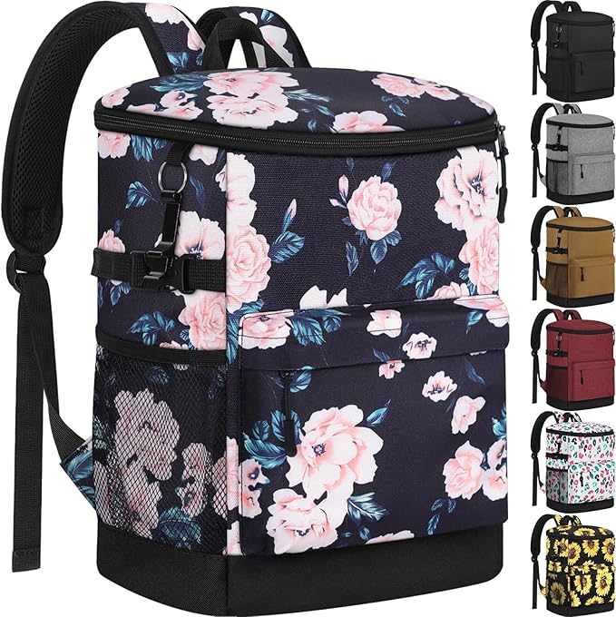 Cooler Backpack 33 Cans Backpack Coolers Insulated Leak Proof Soft Beach Cooler Bag for Men Women Ice Chest Backpack Camping Hiking Picnic Travel Cooler Lunch Backpack