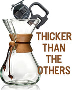 AGOGO Pour Over Coffee Maker Set Glass Coffee Maker with 50pcs Filter Paper -for Home, Office, Camping, Cafes - Easy Clean Coffee Dripper Set (Rag&Brush Included)(10 Cup/34oz)