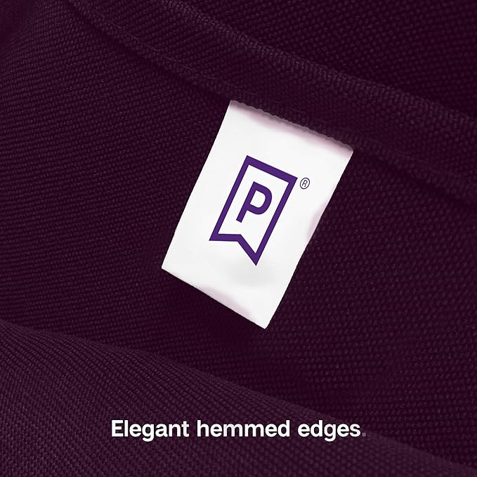 Gee Di Moda Rectangle Tablecloth - 60 x 126 Inch Eggplant Table Cloth for 8 Foot Rectangle Table - Heavy Duty Washable Fabric - for 8 Ft Buffet Table, Holiday Party, Dinner, Wedding & Baby Shower