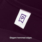 Gee Di Moda Rectangle Tablecloth - 90 x 132 Inch Eggplant Table Cloth for 6 Foot Table with Floor-Length Drop - Heavy Duty Washable Fabric - 6 Ft Buffet Table, Holiday Party, Wedding & Baby Shower