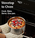 KOCH SYSTEME CS Stainless Steel Cookware Set, 18/10 Stainless Steel Pots and Pans Set 11PCS, Detachable Handle Pots and Pans for Easy Storage, Removable Handle Cooking Set, Induction Compatible