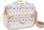 Bentgo Kids Lunch Bag (Whimsy & Wonder Collection) - Durable, Double-Insulated Lunch Bag for Kids 3+; Holds Lunch Box/Water Bottle/Snacks; Water-Resistant Fabric & Zip Pockets (Checker Gradient)